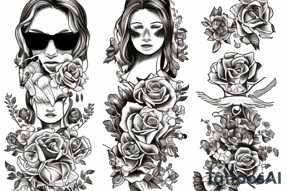 Brother and sister living in normandy tattoo idea