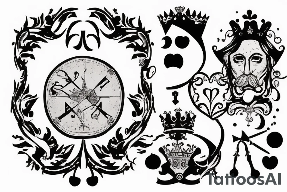 'Kings To You' text based on the count of monte cristo tattoo idea