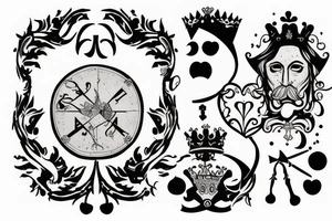 'Kings To You' text based on the count of monte cristo tattoo idea