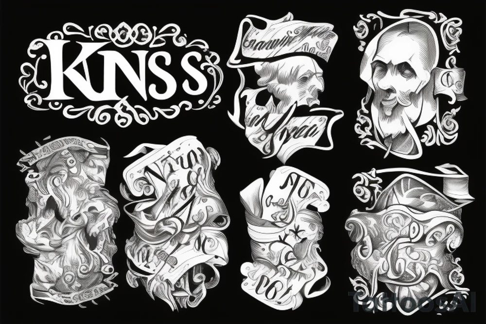 'Kings To You' text based on the count of monte cristo tattoo idea