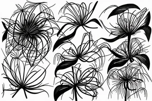 Spider Lily coming out of Snow tattoo idea