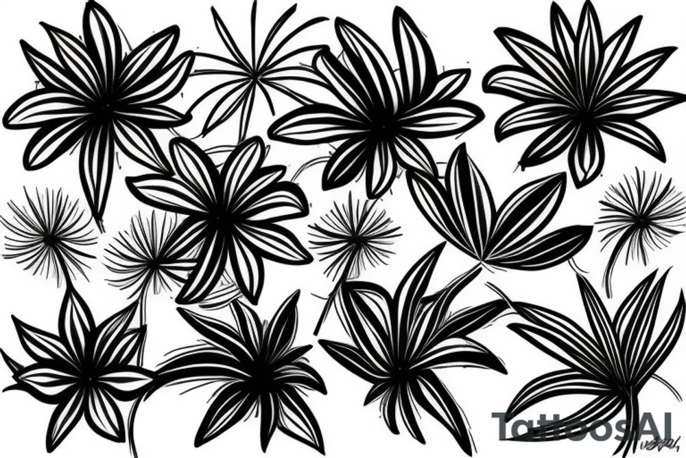 Spider Lily coming out of ☠️ tattoo idea