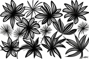 Spider Lily coming out of ☠️ tattoo idea