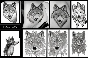 A wolf tattoo idea