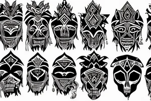 dark fantasy architecture tattoo idea