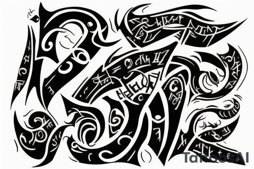 Three letters in Klingon tattoo idea