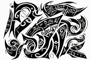 Three letters in Klingon tattoo idea