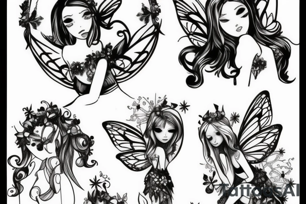 fairy light tattoo idea