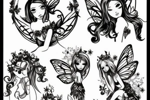 fairy light tattoo idea