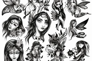 fairy light tattoo idea