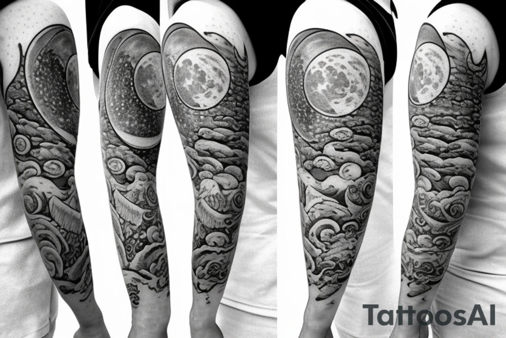 Swing Backround Moon tattoo idea