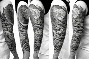 Swing Backround Moon tattoo idea