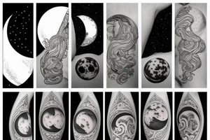 Swing Backround Moon tattoo idea