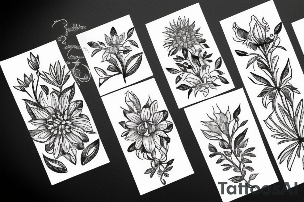 Flower tattoo idea