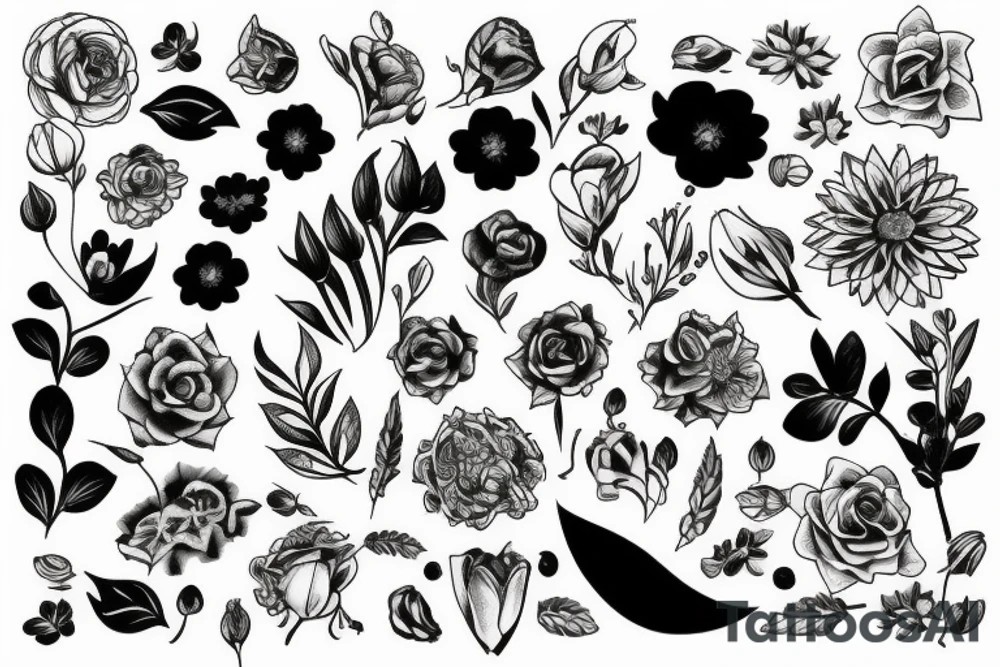 Flower tattoo idea