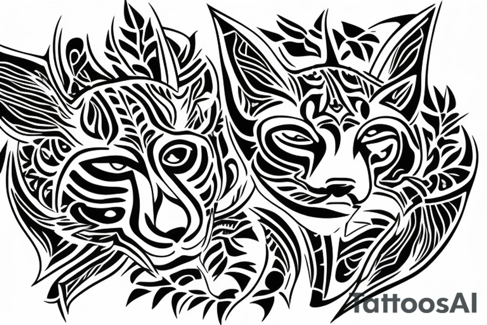 realistik bobcat tattoo idea