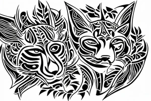 realistik bobcat tattoo idea