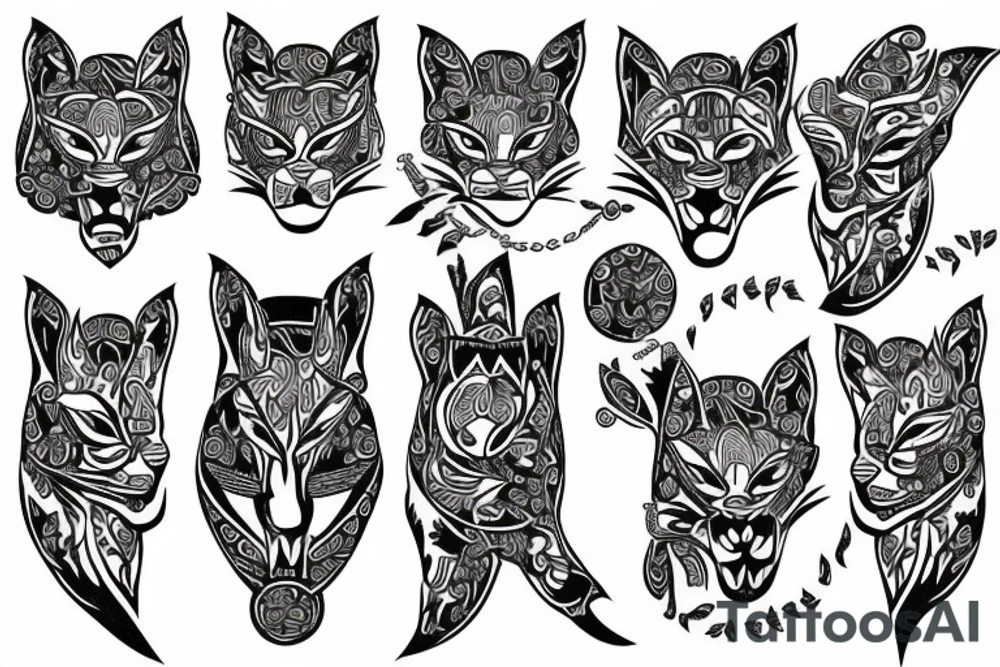 realistik bobcat tattoo idea