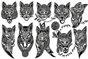 realistik bobcat tattoo idea