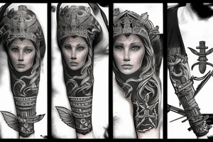 Lone warrior tattoo idea