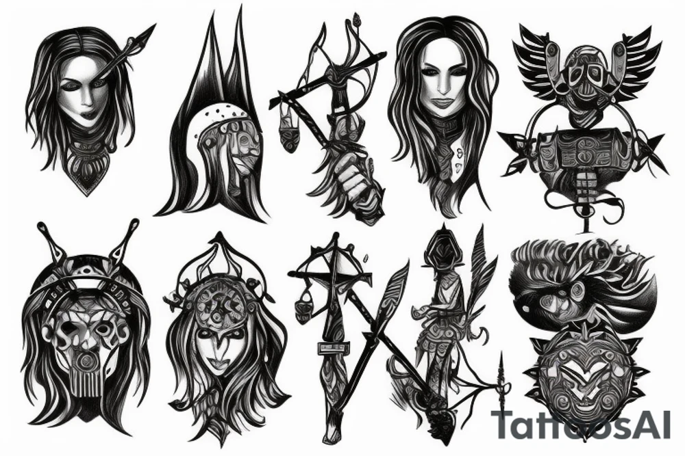 Lone warrior tattoo idea