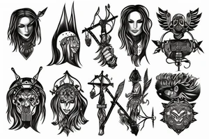 Lone warrior tattoo idea
