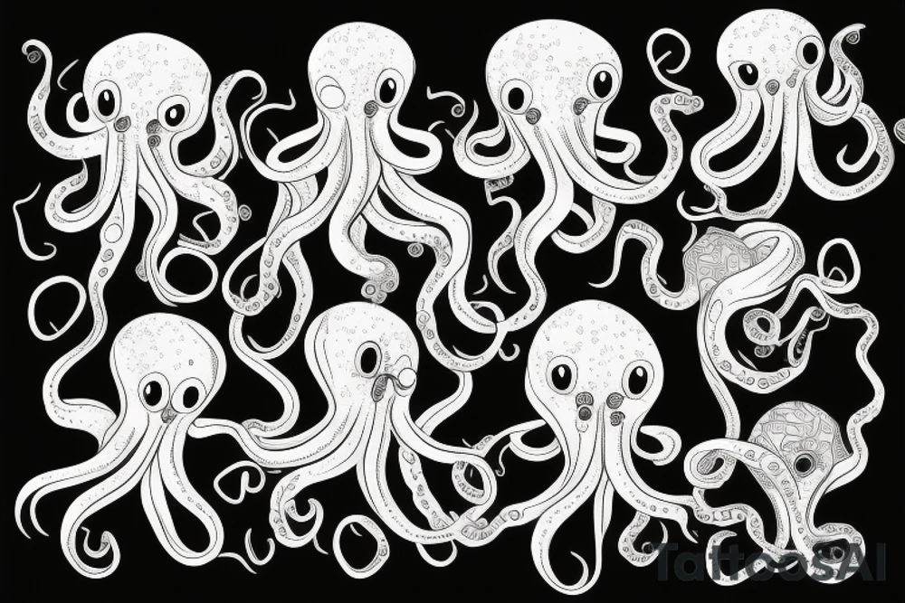 rapping octopus tattoo idea