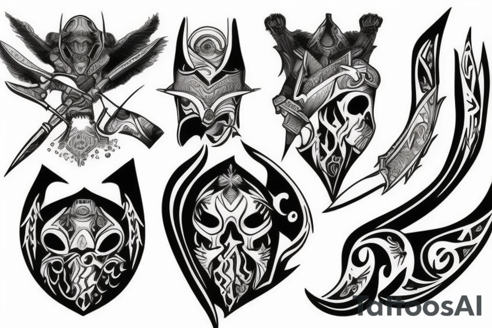 Lone warrior tattoo idea