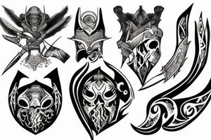Lone warrior tattoo idea