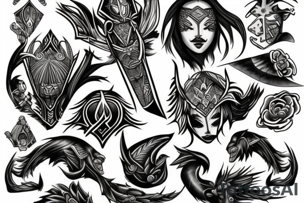 Lone warrior tattoo idea