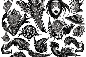 Lone warrior tattoo idea