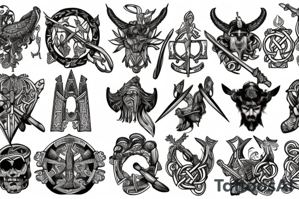 chirstian, scottish, Irish, Viking, meti on a sword tattoo idea