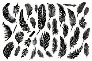 feather pen tattoo idea
