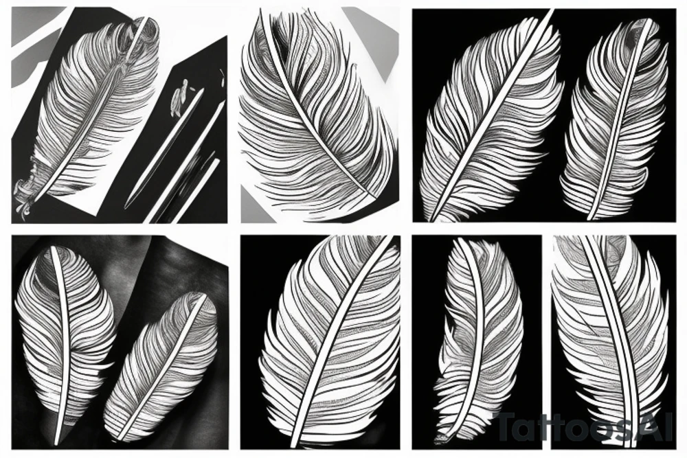 feather pen tattoo idea