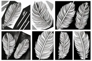 feather pen tattoo idea