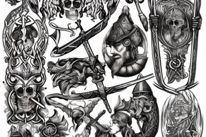 chirstian, scottish, Irish, Viking, meti on a sword tattoo idea