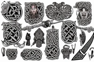 chirstian, scottish, Irish, Viking, meti on a Celtic sword tattoo idea