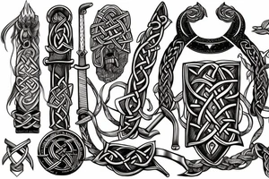 chirstian, scottish, Irish, Viking, meti on a Celtic sword a C tattoo idea
