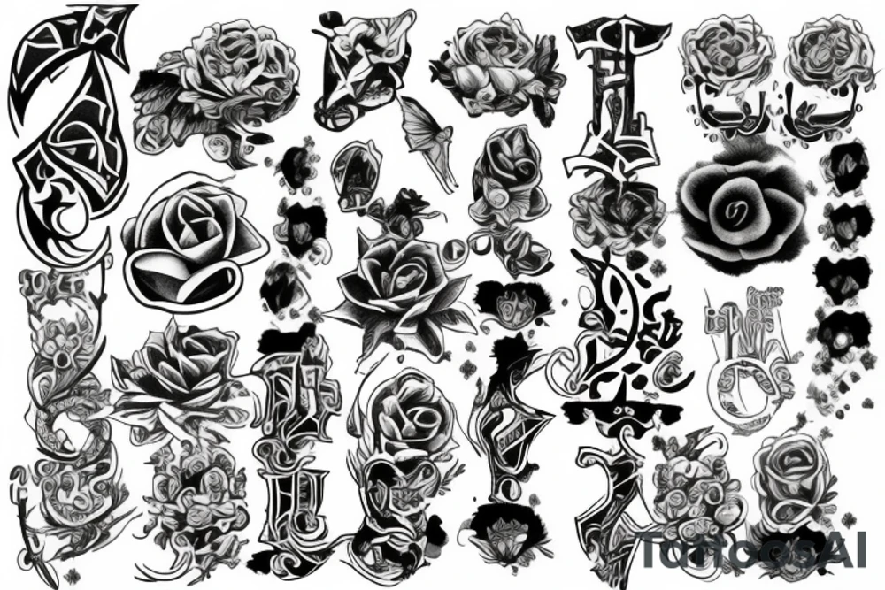 Name Mykawn tattoo idea