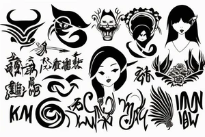 Name Mykawn tattoo idea