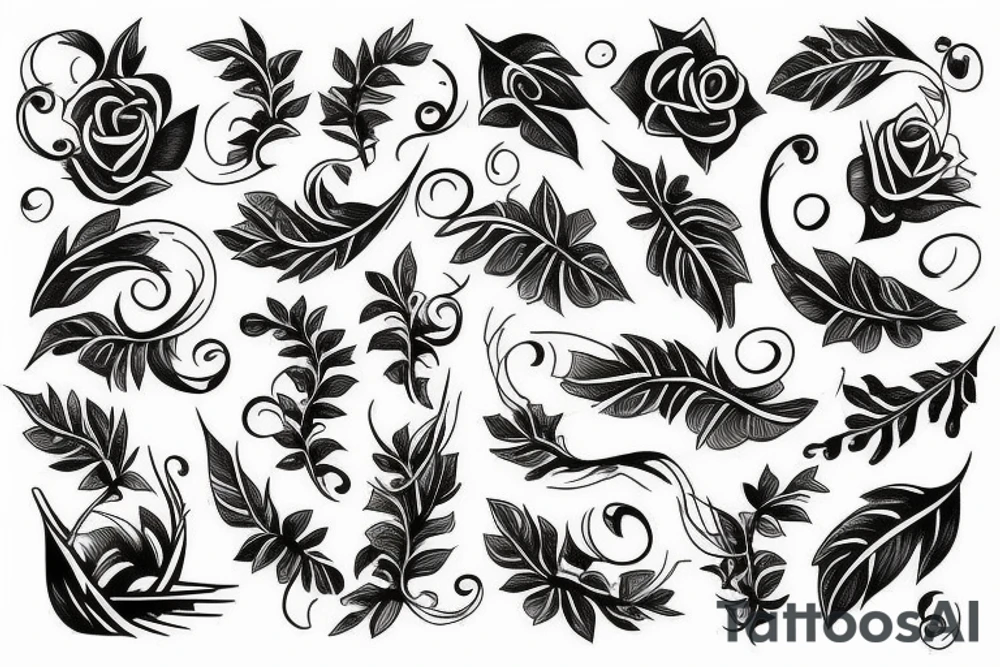 long vines tattoo idea