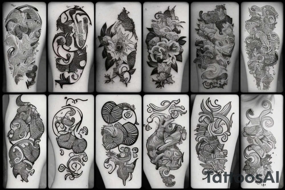 long vines tattoo idea