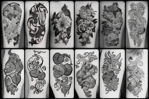 long vines tattoo idea