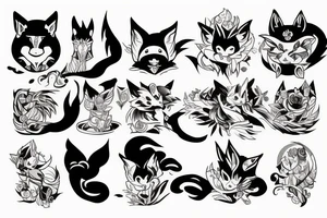 Kitsune tattoo idea