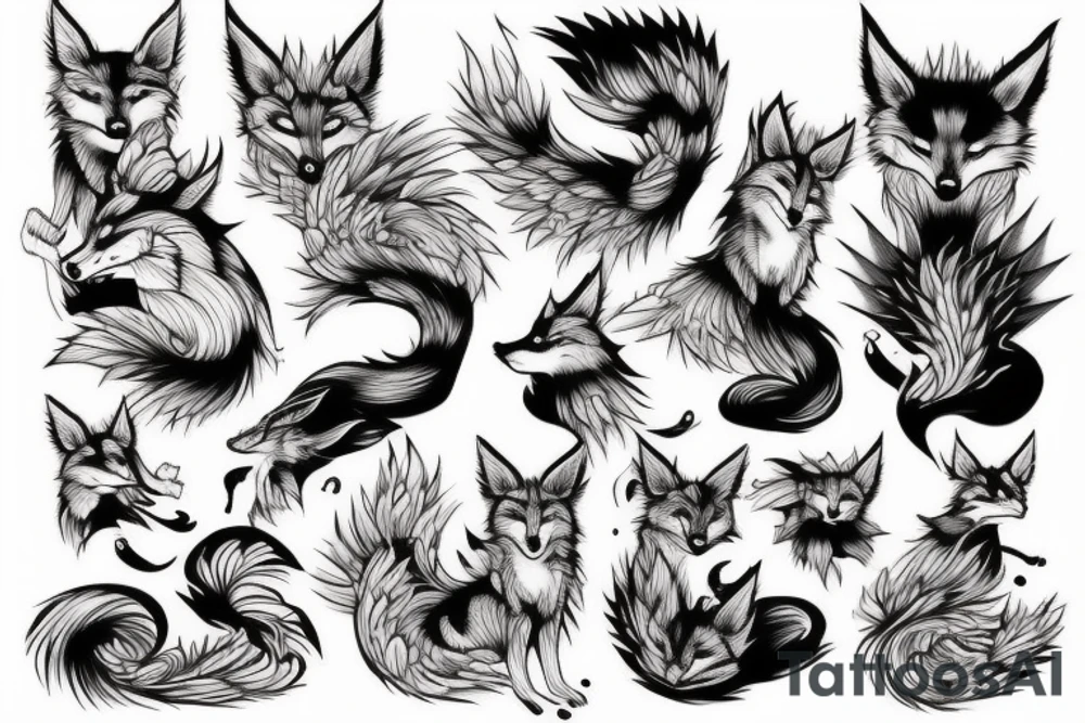 Kitsune tattoo idea