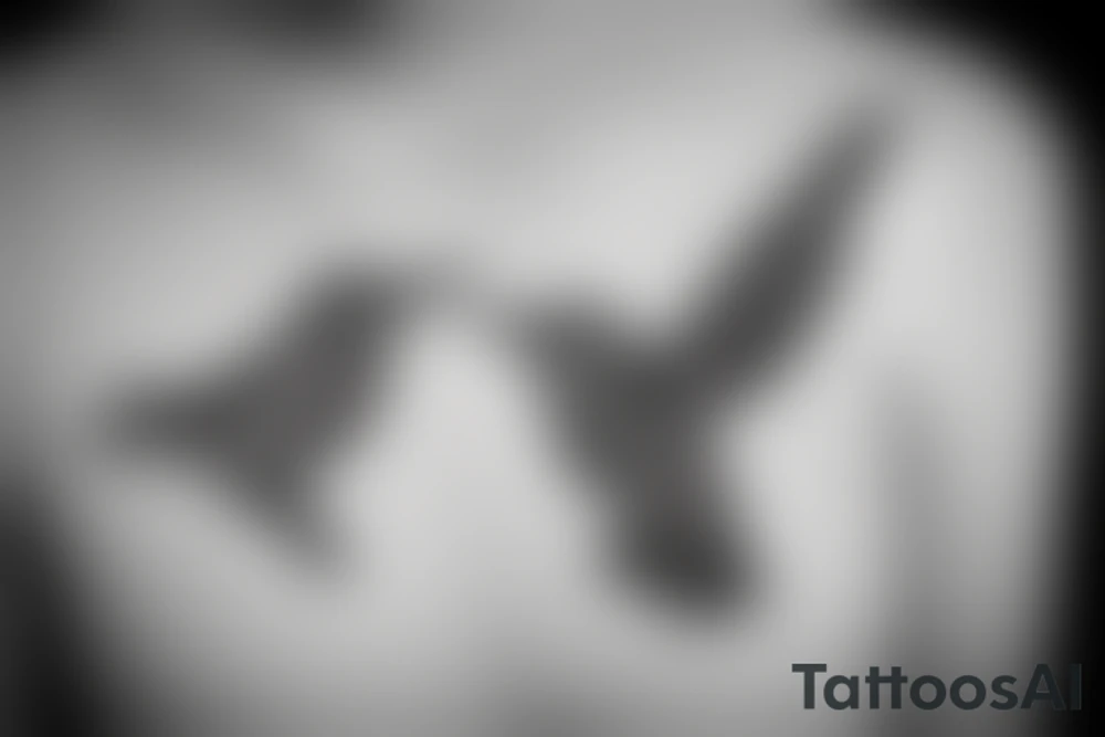 humming-bird with the letter L and C tattoo idea