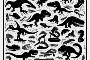 T-Rex in high heels tattoo idea