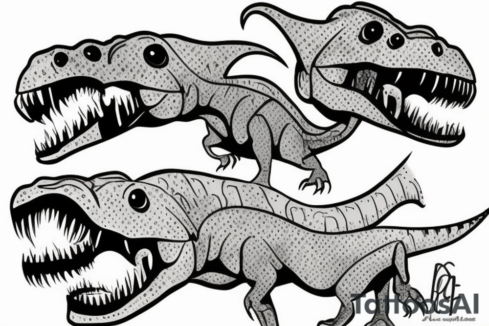 Sexy t-Rex tattoo idea