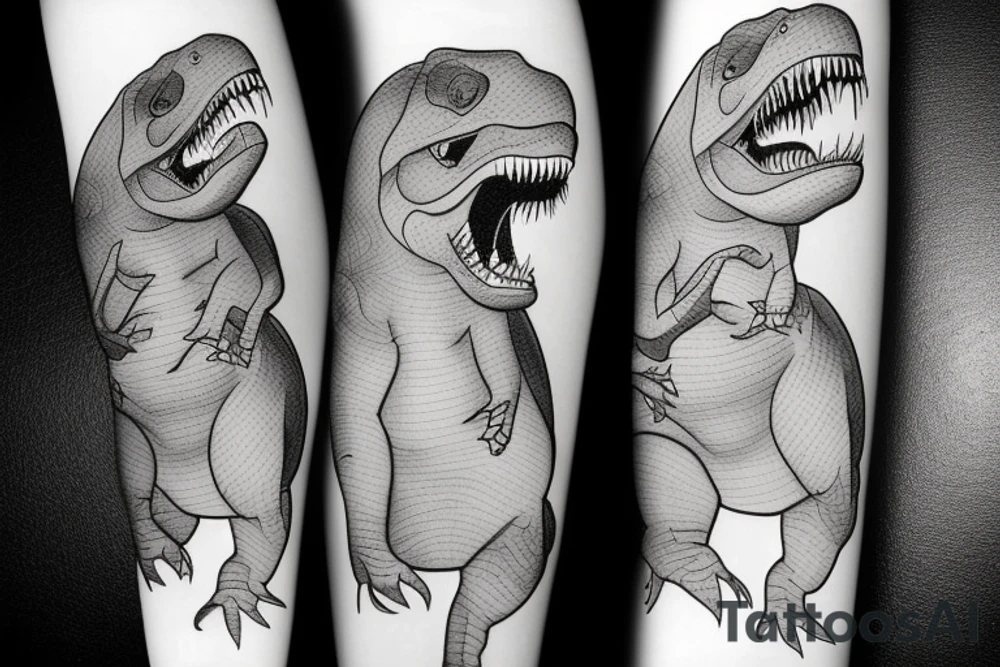 Sexy t-Rex tattoo idea