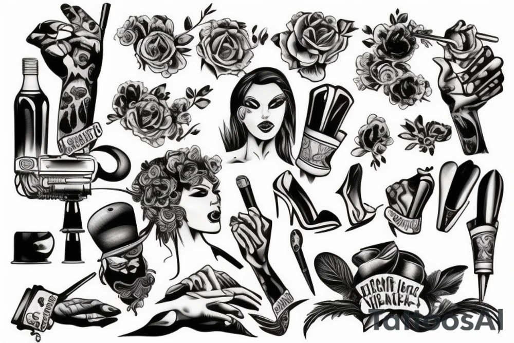 Sex and violence tattoo idea